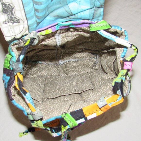 Elvis Presley Patchwork Collage Fabric Quilted Mini Backpack Handmade - Picture 3 of 4